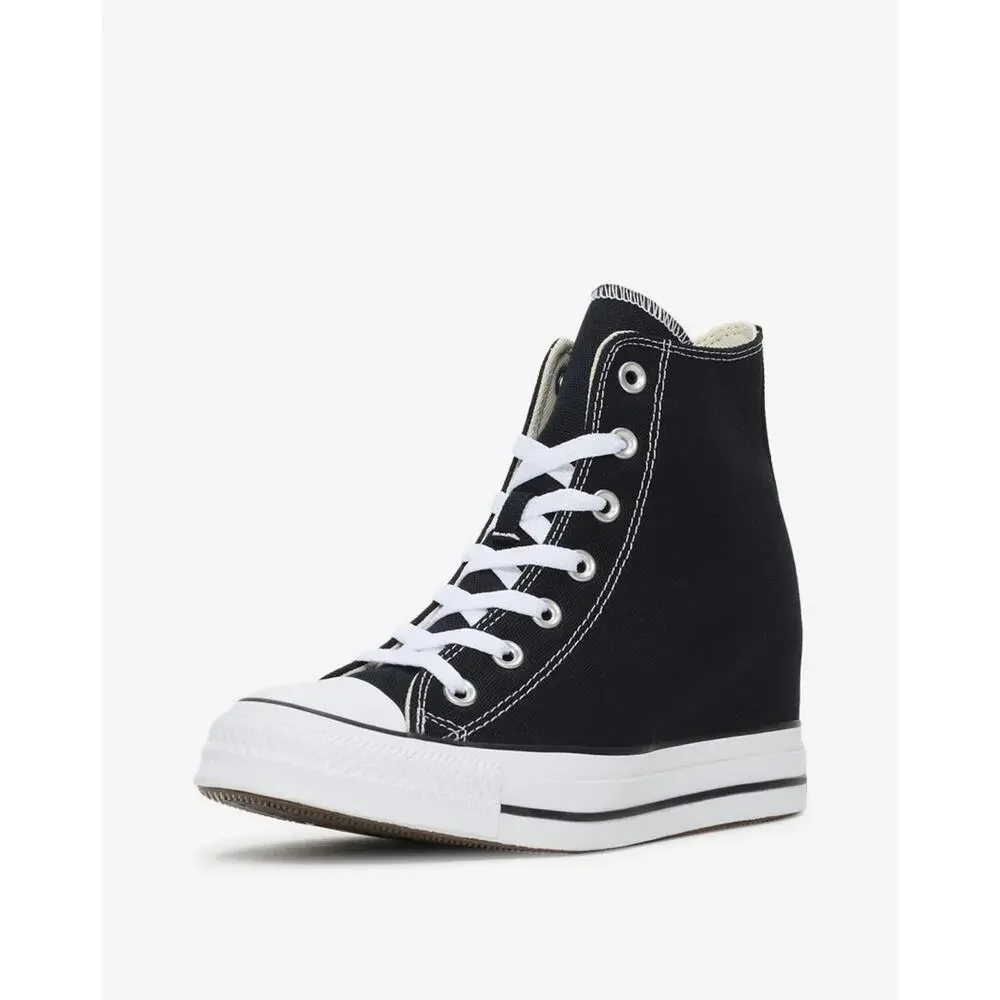 Converse Chuck Taylor All Star Wedge Platform - Black/White - Women's 6 - NEW - Picture 1 of 7